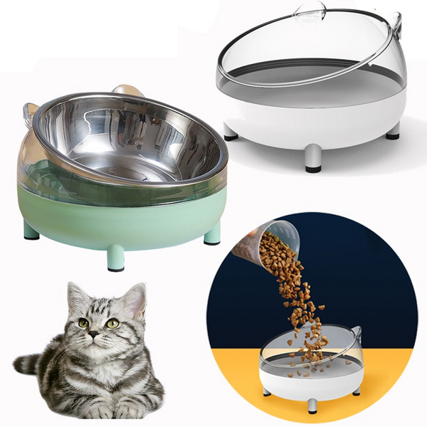 TRENDMOPS FEEDYBOWL - Erhöhter Futternapf für Katzen: Stilvolles Design, rutschfest, hygienisch und komfortabel