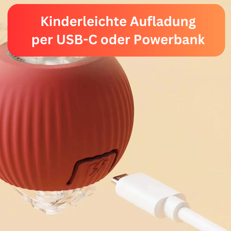 Interaktives Katzenspielzeug Ball Beschäftigung USB TRENDMOPS INTELLYCATCH