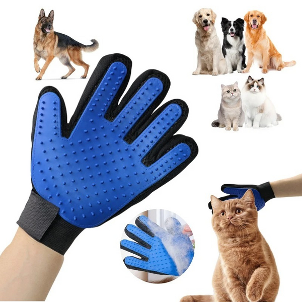 Fell-Handschuh Bürste Fellpflege Hunde Katzen TRENDMOPS FELLFINO - Trendmops