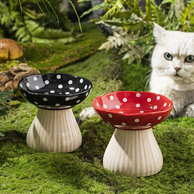 Fressnapf Fliegenpilz erhöht Katzen Keramik TRENDMOPS PILZGLÜCK - Trendmops