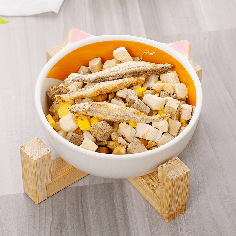 Fressnapf Keramik Katze Fuchs Panda Holz TRENDMOPS SNACKYBOWL - Trendmops