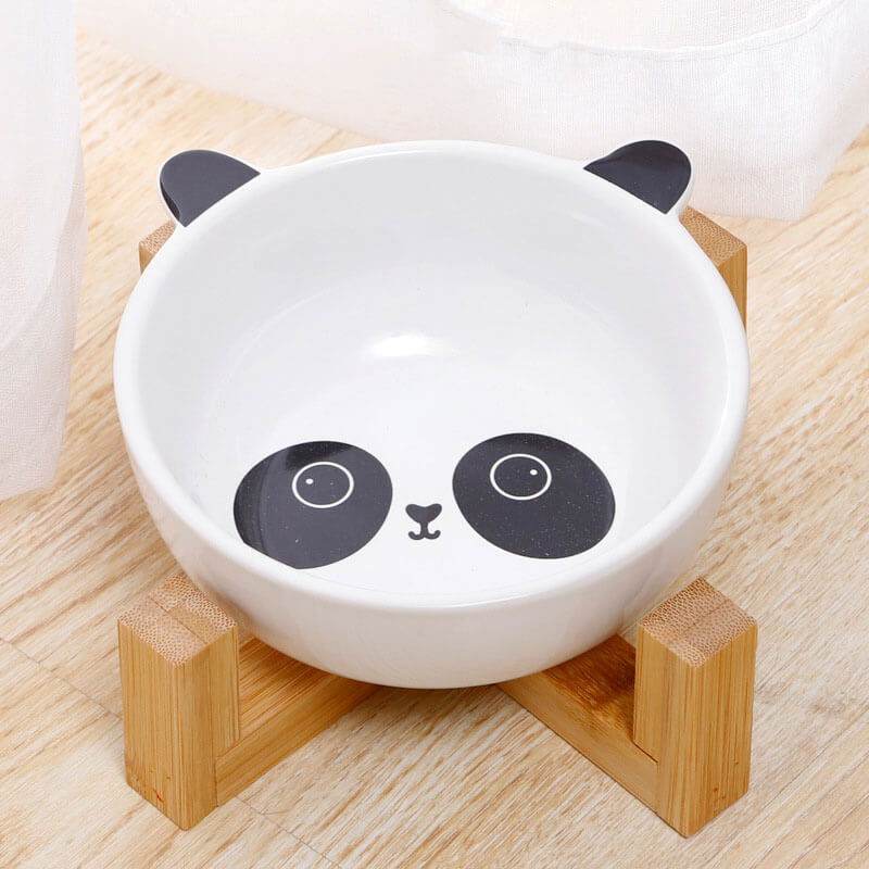 Fressnapf Keramik Katze Fuchs Panda Holz TRENDMOPS SNACKYBOWL - Trendmops