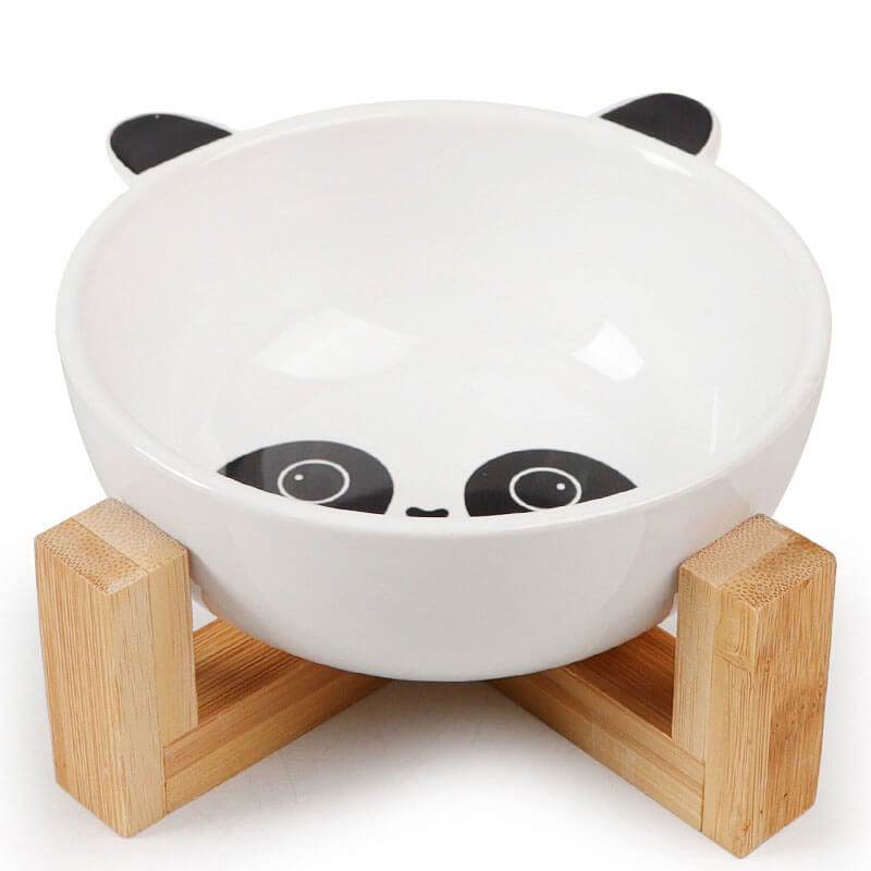 Fressnapf Keramik Katze Fuchs Panda Holz TRENDMOPS SNACKYBOWL - Trendmops