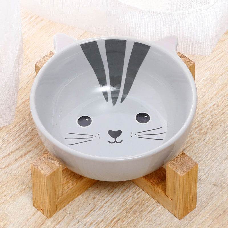 Fressnapf Keramik Katze Fuchs Panda Holz TRENDMOPS SNACKYBOWL - Trendmops