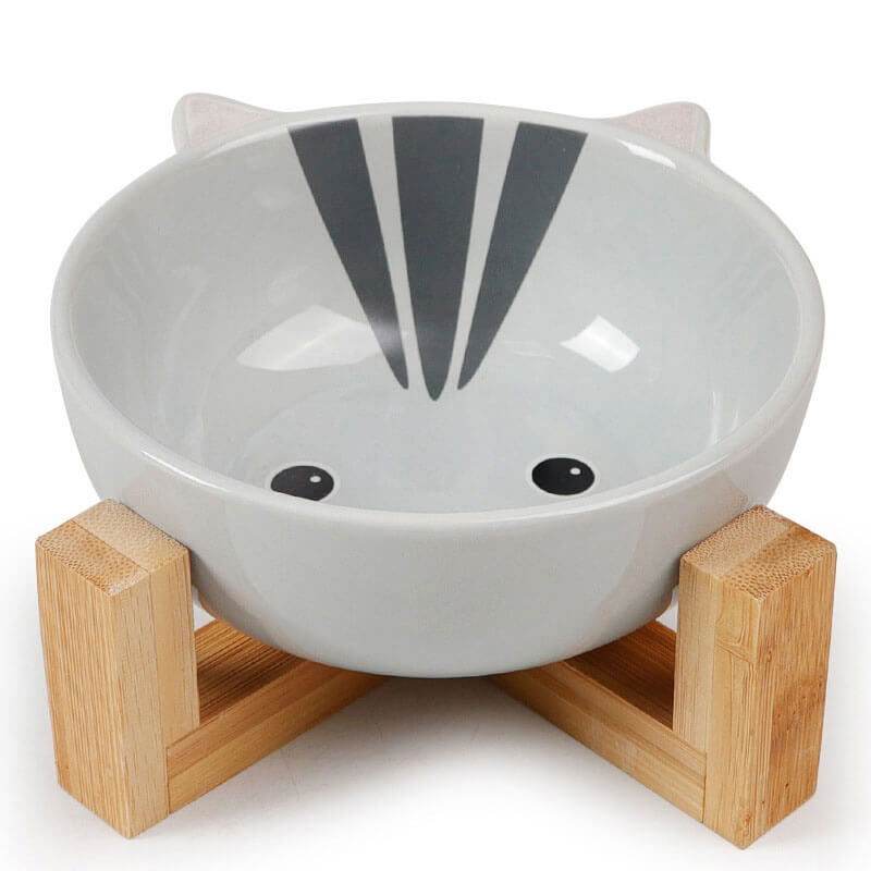 Fressnapf Keramik Katze Fuchs Panda Holz TRENDMOPS SNACKYBOWL - Trendmops