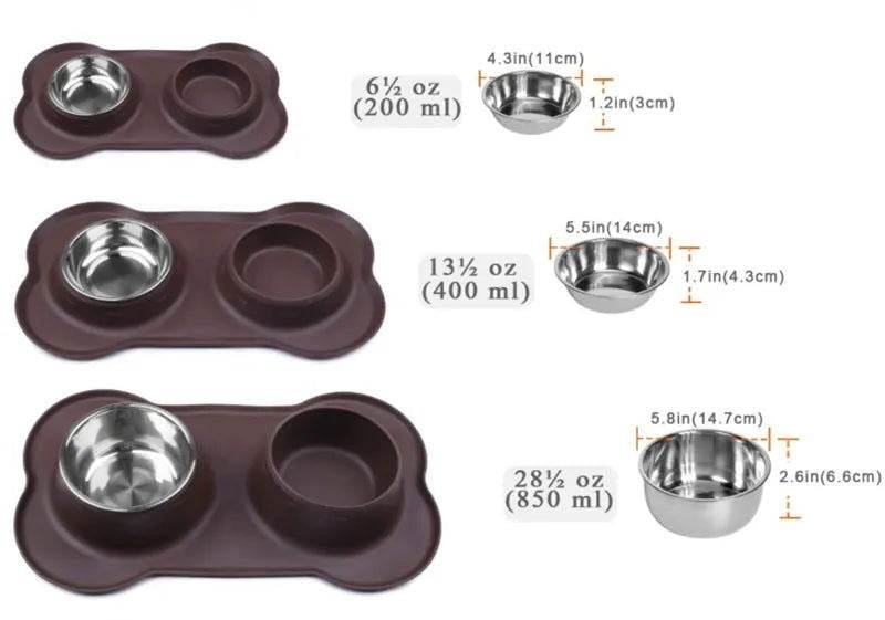 Futterstation Napf Hunde Katzen wasserfest TRENDMOPS SNACKTIME - Trendmops