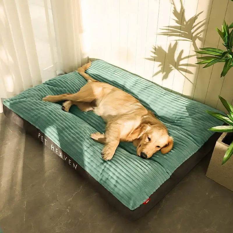 Hundebett Schlafplatz Cord abnehmbarer Bezug TRENDMOPS TRAUMTATZE - Trendmops