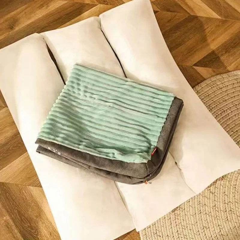 Hundebett Schlafplatz Cord abnehmbarer Bezug TRENDMOPS TRAUMTATZE - Trendmops