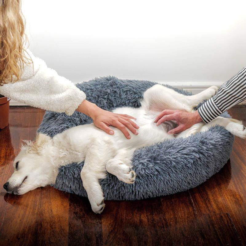 Hundebett Donut rund kuschelig Plüsch TRENDMOPS COSYDONUT - Trendmops