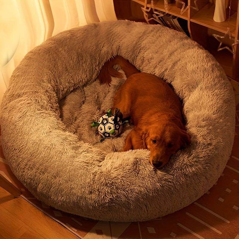 Hundebett Donut rund kuschelig Plüsch TRENDMOPS COSYDONUT - Trendmops