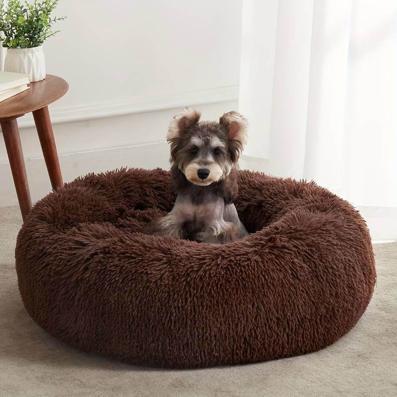Hundebett Donut rund kuschelig Plüsch TRENDMOPS COSYDONUT - Trendmops