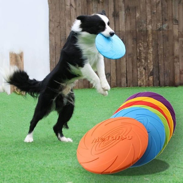 Hundefrisbee Hundespielzeug Silikon bissfest TRENDMOPS HUNDEUFO - Trendmops