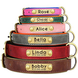 Hundehalsband Leder personalisiert Name TRENDMOPS MANDIAGO - Trendmops