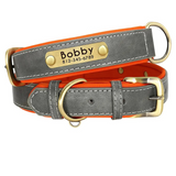 Hundehalsband Leder personalisiert Name TRENDMOPS MANDIAGO - Trendmops