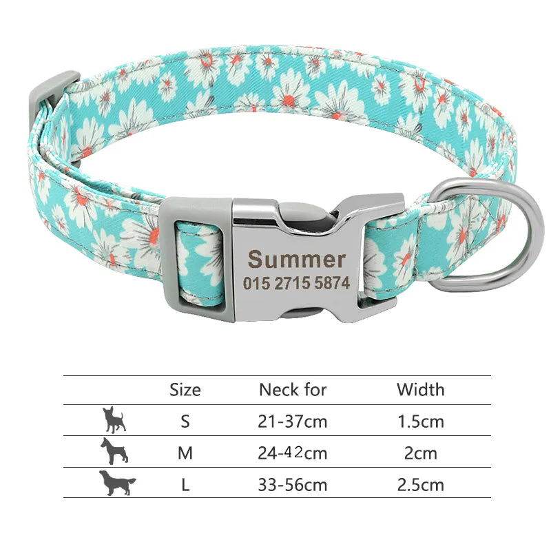 Hundehalsband personalisiert Nylon Gravur Name TRENDMOPS TRENDARINO - Trendmops