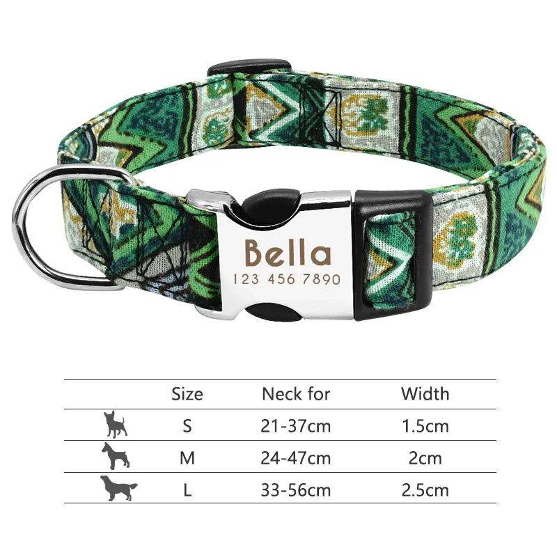 Hundehalsband personalisiert Nylon Gravur Name TRENDMOPS TRENDARINO - Trendmops