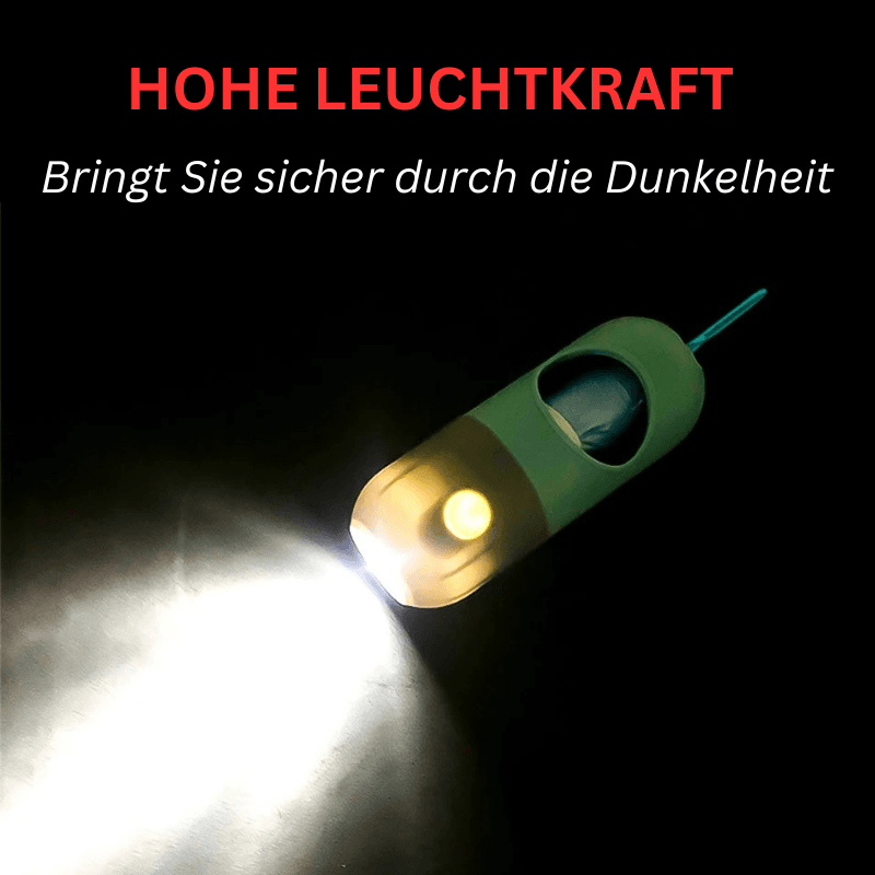 Hundekotbeutel Spender Taschenlampe Gassi TRENDMOPS POOPYLIGHT - Trendmops