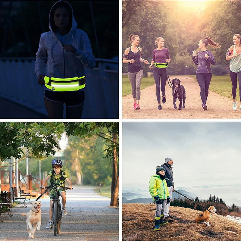 Hundeleine freihändig Sport Joggen reflektierend TRENDMOPS PAWJOGGER - Trendmops