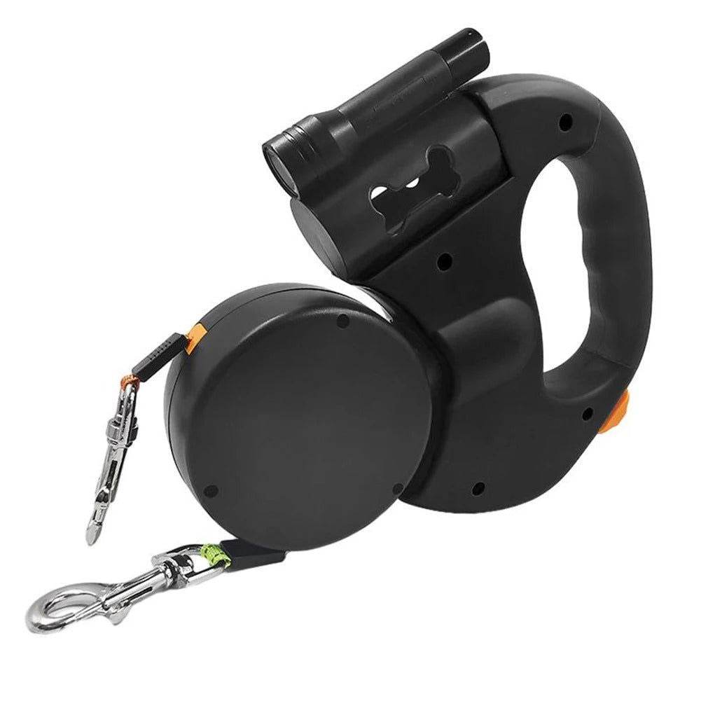 Doppelleine Hundeleine zwei Hunde Taschenlampe TRENDMOPS CLEVERGASSI - Trendmops