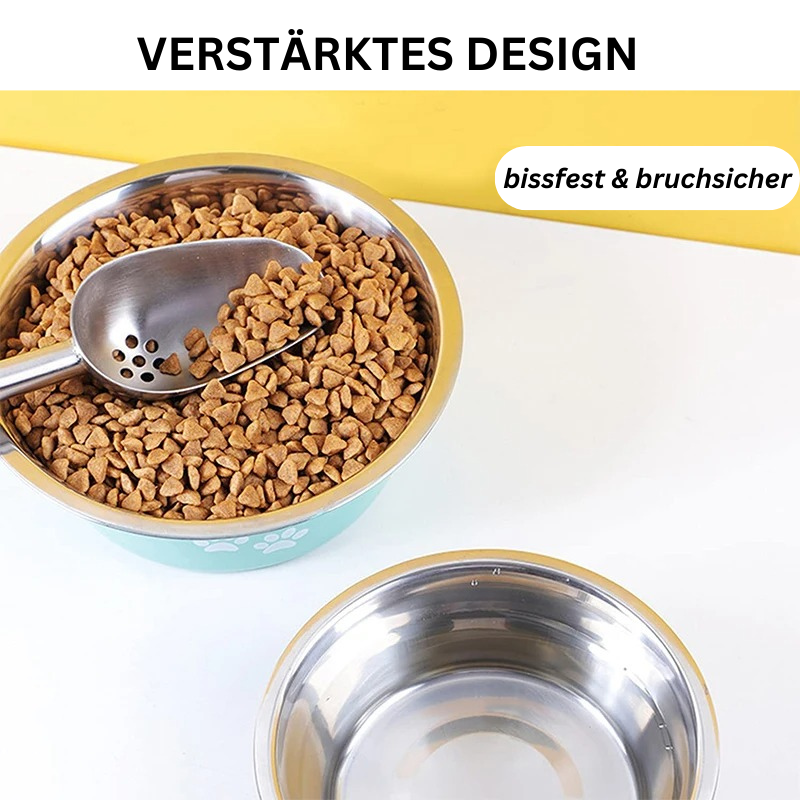 Hundeschüssel Fressnapf Edelstahl Hunde TRENDMOPS SNACKWELL - Trendmops