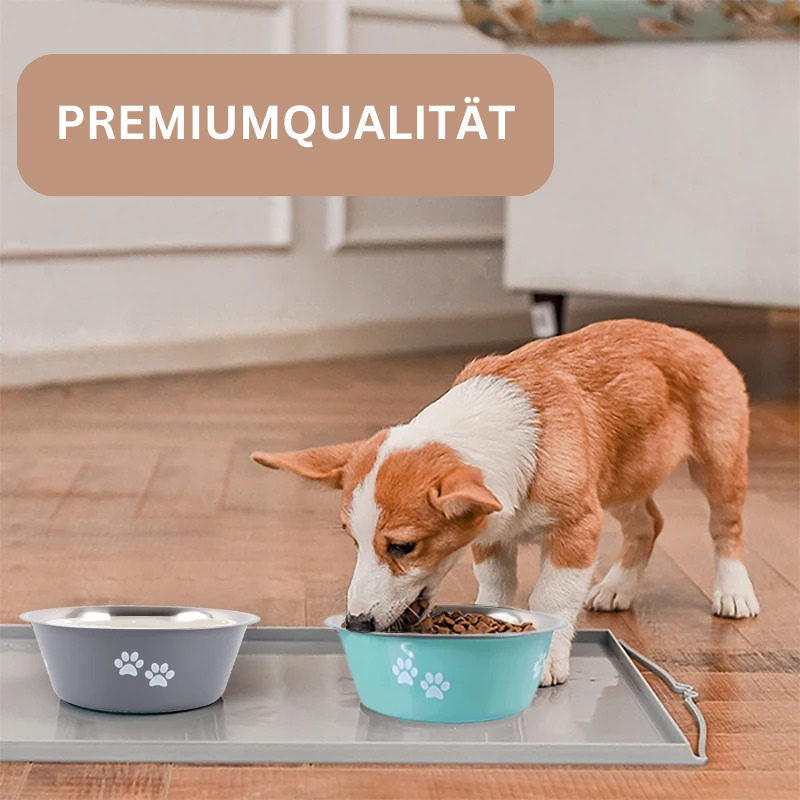 Hundeschüssel Fressnapf Edelstahl Hunde TRENDMOPS SNACKWELL - Trendmops