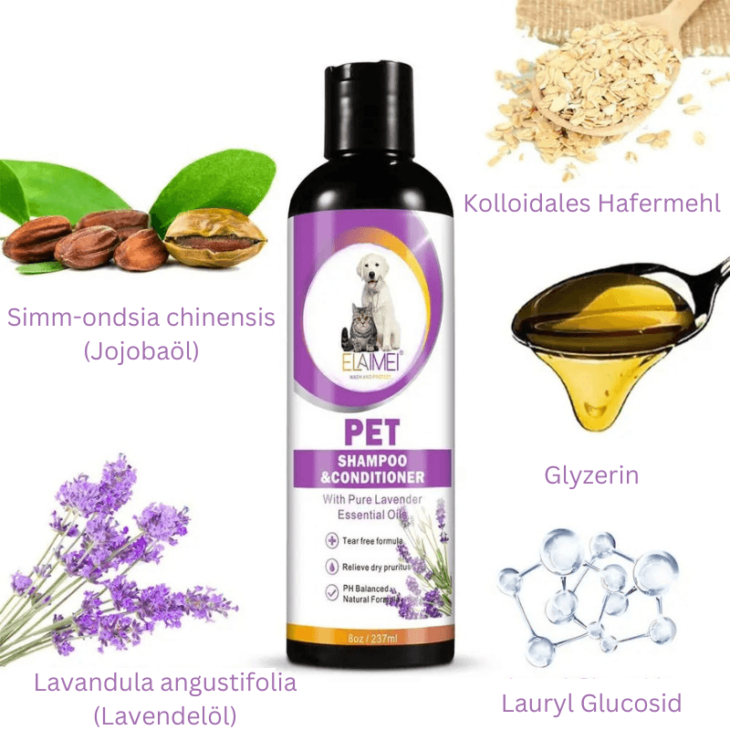 Hundeshampoo 2in1 Shampoo Spülung Fell Katzen TRENDMOPS SCHAUMINA - Trendmops