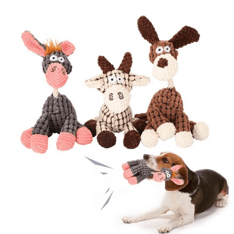 Kauspielzeug Hundespielzeug quietschen kauen Seil TRENDMOPS CHEWYDOG - Trendmops