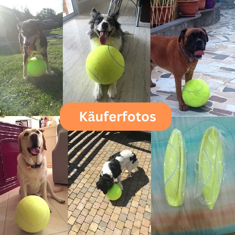 Hundespielzeug XXL Tennisball robust TRENDMOPS GIGABALL - Trendmops