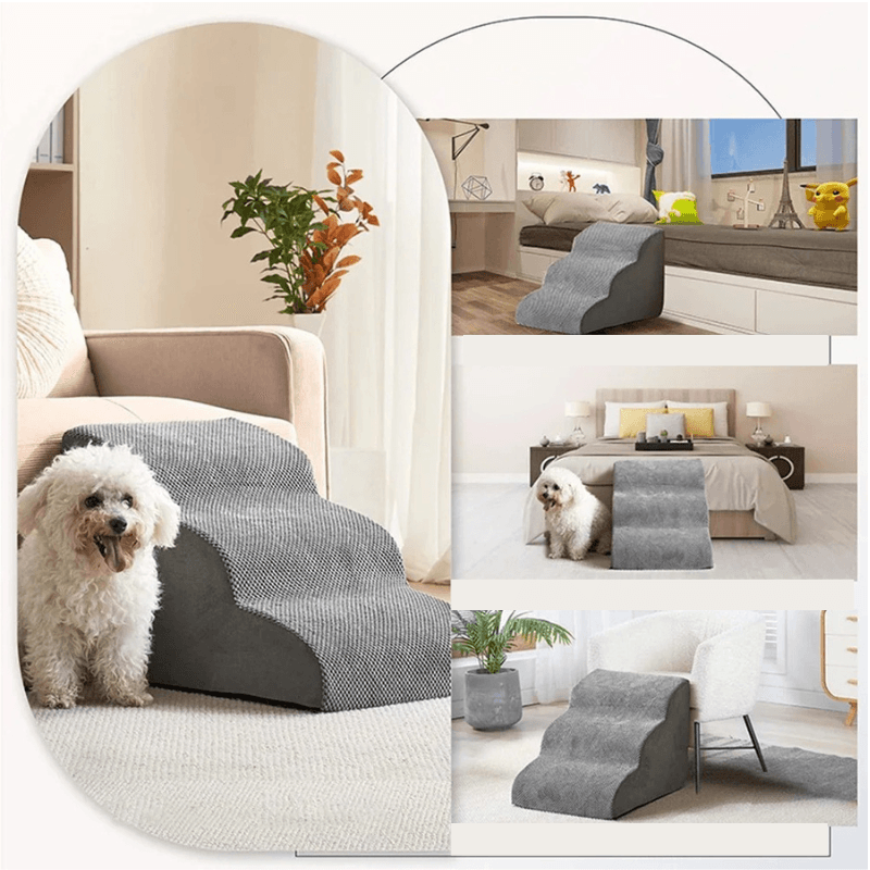 Hundetreppe Hunderampe Welpen alte Hunde Sofa Bett TRENDMOPS INTELLYSTEPS - Trendmops