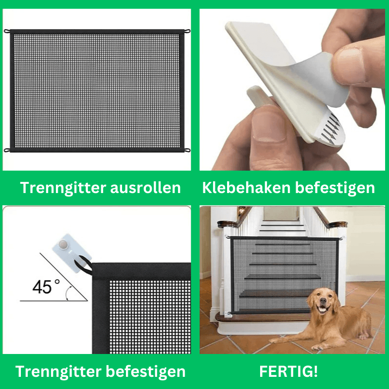 Hundezaun Absperrzaun Zaun Hunde Wohnung TRENDMOPS PAWSTOP - Trendmops