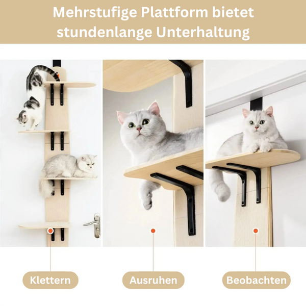 Katzenbaum Holz hangend Tür platzsparend TRENDMOPS WONDERCAT - Trendmops