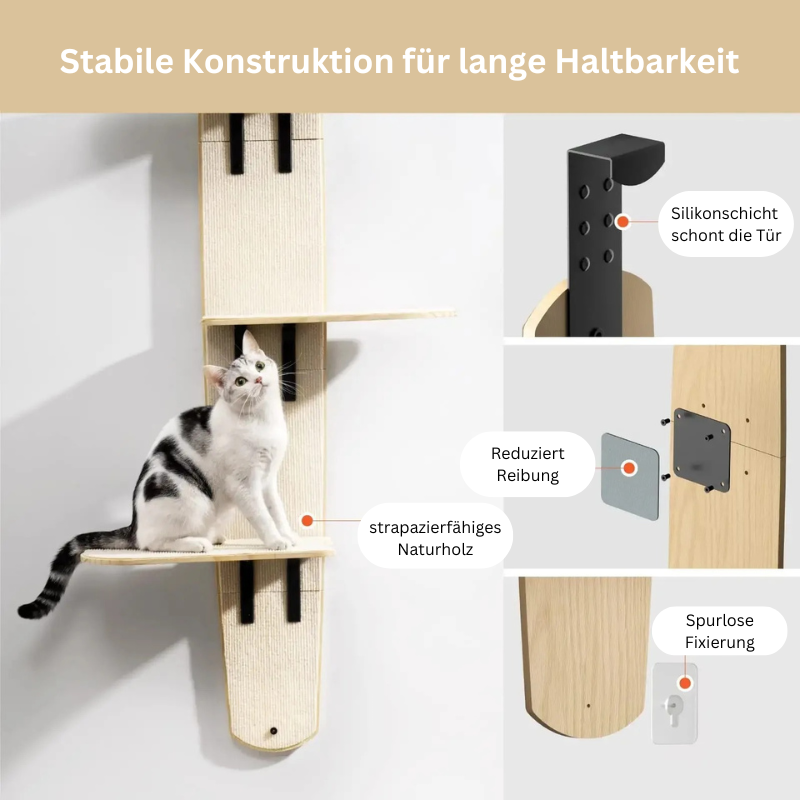 Katzenbaum Holz hangend Tür platzsparend TRENDMOPS WONDERCAT - Trendmops