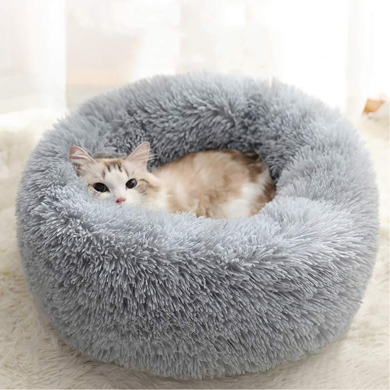 Katzenbett  Donut rund Plüsch TRENDMOPS FLUFFYISLAND - Trendmops