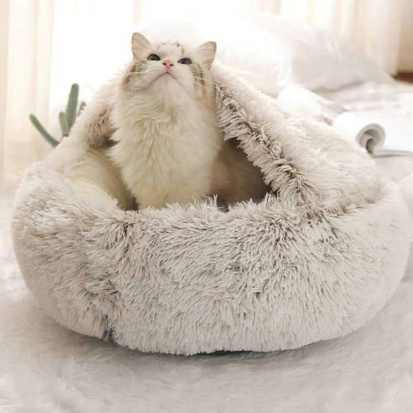 Katzenbett Katzenhöhle kuschelig TRENDMOPS FLUFFYSLEEP - Trendmops