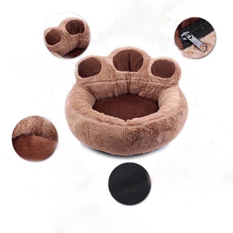 Katzenbett Tatze Pfote rund Plüsch TRENDMOPS KUSCHELTATZE - Trendmops