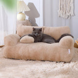 Katzensofa Katzenbett kuschelig waschbar Plüsch TRENDMOPS BELLEZZIA - Trendmops