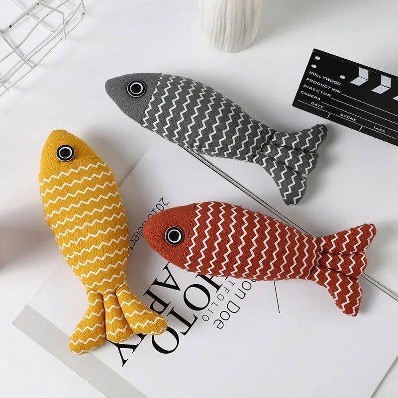 Katzenspielzeug Katzenminze Fisch robust TRENDMOPS KUSCHELFISCH - Trendmops