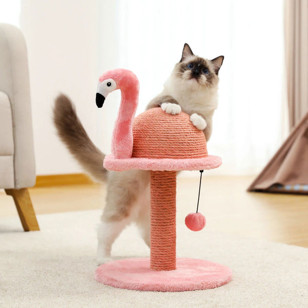 Kratzbaum Flamingo Katze Krallen TRENDMOPS FLAMINGOFUN - Trendmops