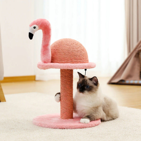 Kratzbaum Flamingo Katze Krallen TRENDMOPS FLAMINGOFUN - Trendmops