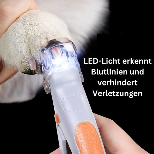 LED Krallenschere Blutlinie Hunde Katzen TRENDMOPS PAWZCARE - Trendmops