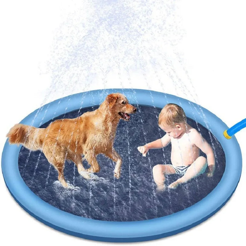 TRENDMOPS SUMMERSHOWER - Aufblasbare Dusche für Hunde: Erfrischender Sommer-Spielspaß für die ganze Familie.