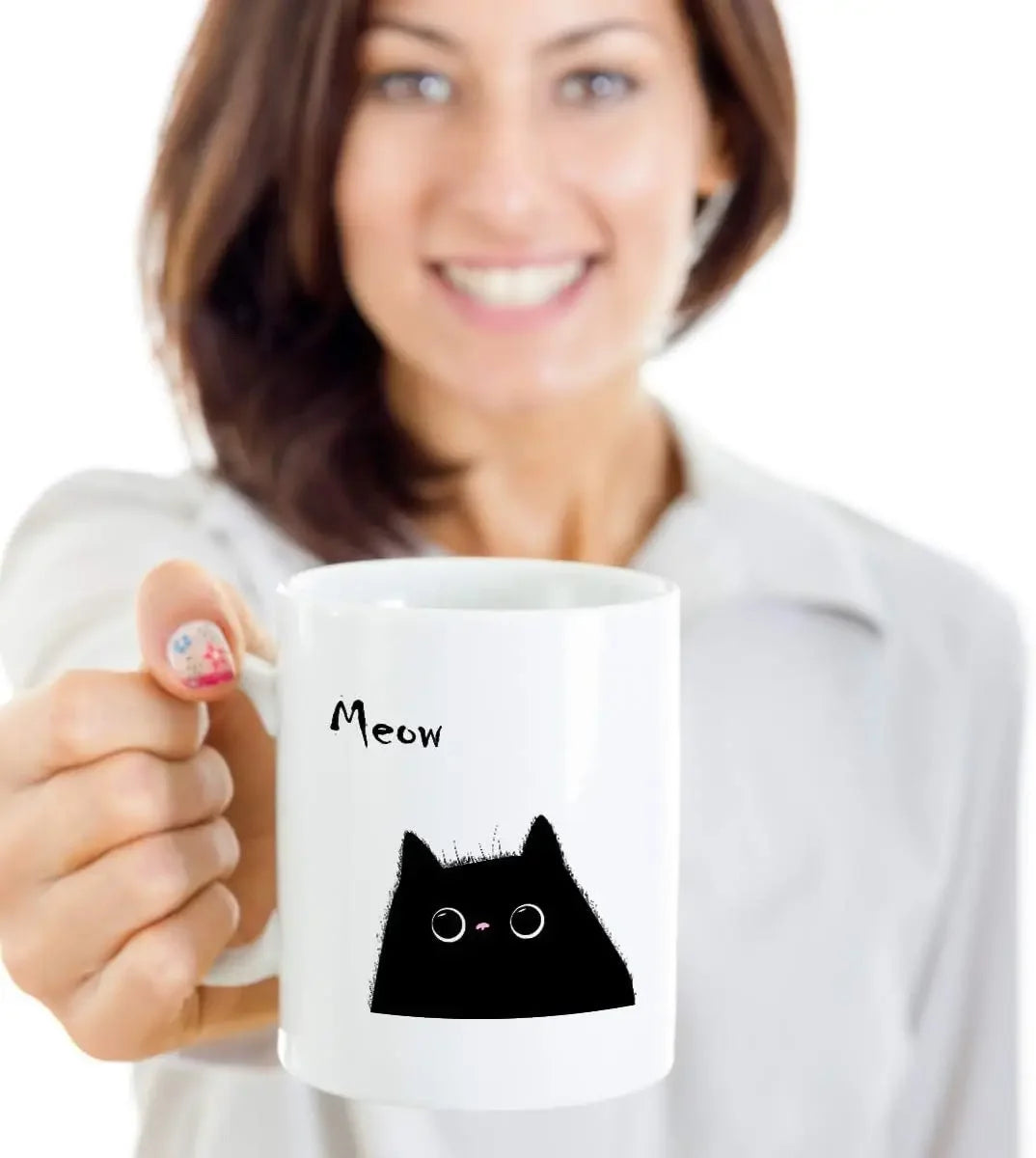 Kaffeetasse Tasse Keramik Katze 320ml TRENDMOPS MEOW