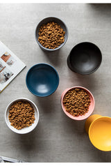 TRENDMOPS SCANDICAT - Erhöhter Futternapf für Katzen aus Keramik im skandinavischen Design