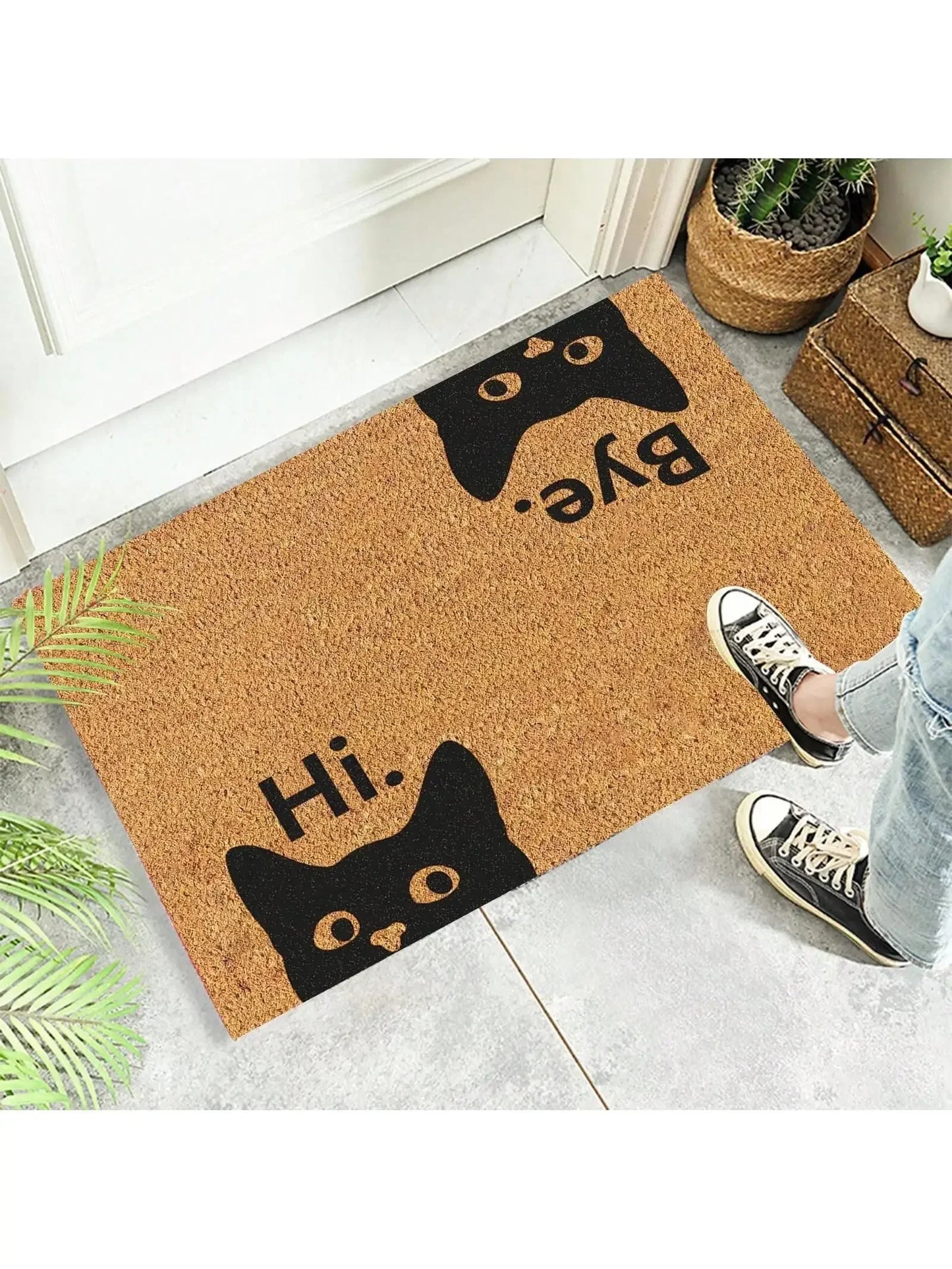 Fußmatte Katze Türmatte Teppich TRENDMOPS HELLOCASA