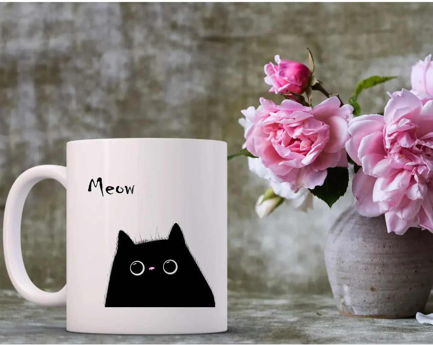 Kaffeetasse Tasse Keramik Katze 320ml TRENDMOPS MEOW