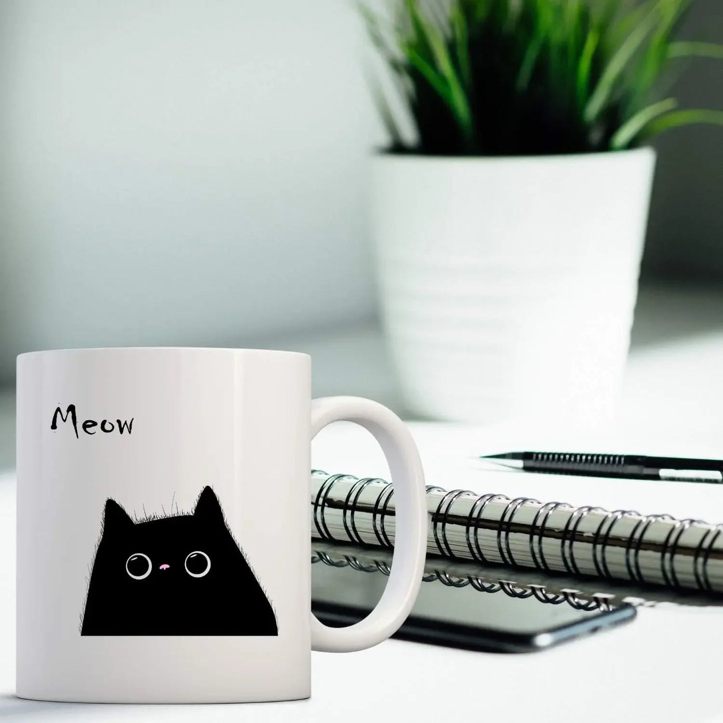 Kaffeetasse Tasse Keramik Katze 320ml TRENDMOPS MEOW