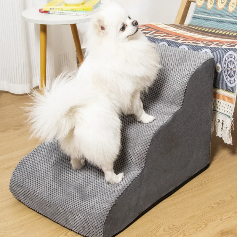 TRENDMOPS INTELLYSTEPS - Abnehmbare Hundetreppe mit 2/3 Stufen: Rutschfeste Leiter für gemütlichen Zugang zu Couch und Bett, ideal für Welpen und ältere Hunde