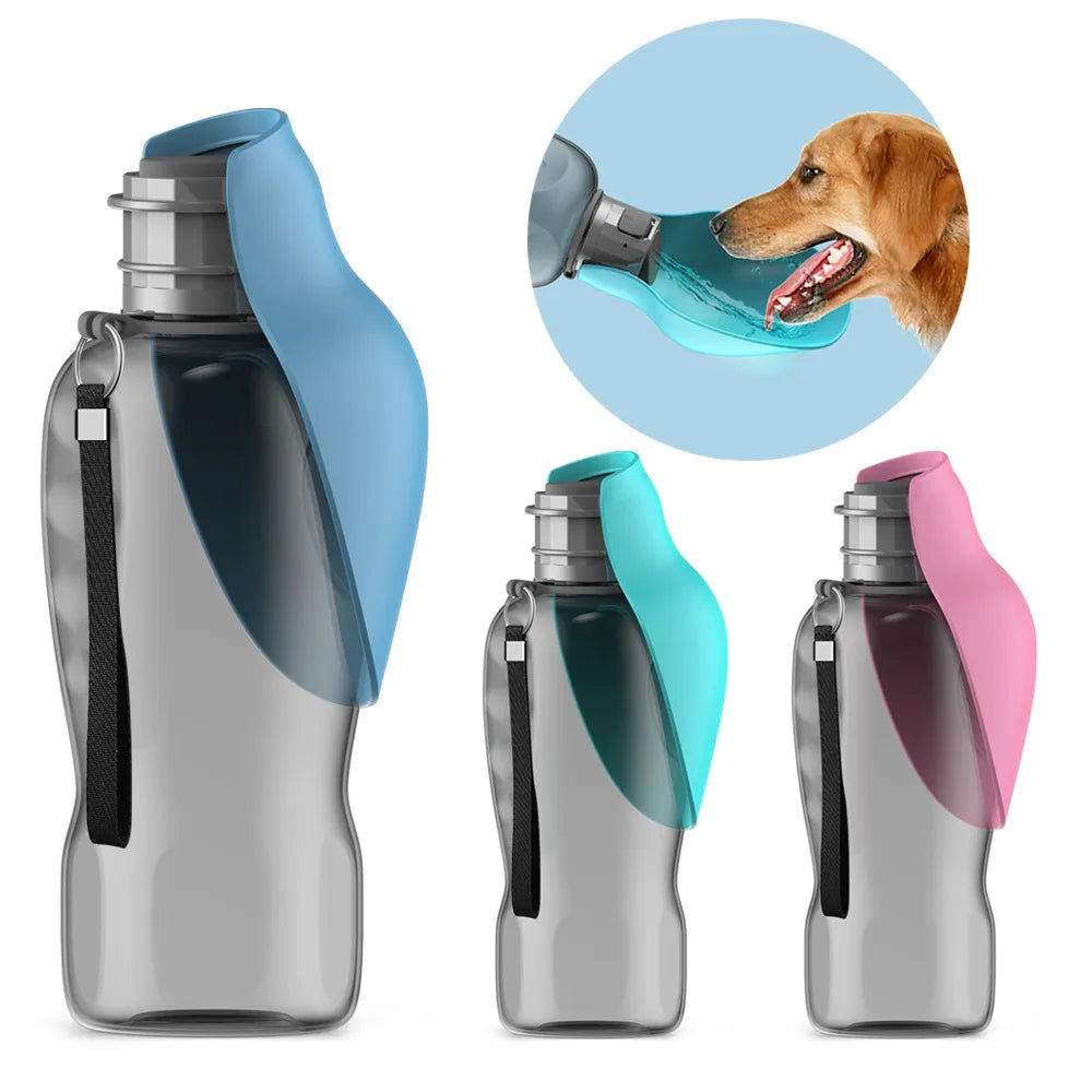 Hundetrinkflasche Wasserspender Hunde Katzen 800ml TRENDMOPS AQUANELLA - Trendmops