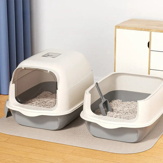 Katzenklo Katzentoilette geschlossen offen TRENDMOPS CLEANARIO