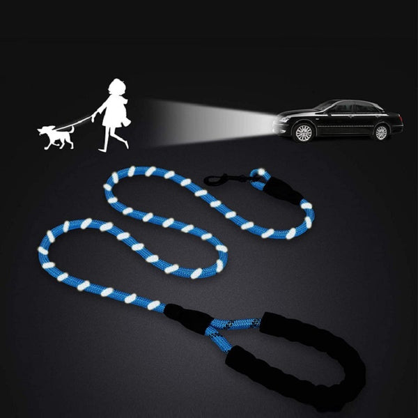 TRENDMOPS DOGREFLECT - Reflektierende Hundeleine (150cm): Sicherheit im Dunkeln